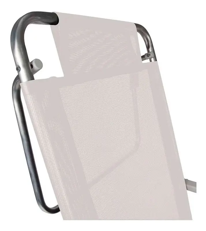 Kit X2 Silla Reposera Aluminio 6 Posiciones Mor 2107 Blanco