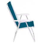 Silla Alta Confort Plegable de Aluminio Mor 2182 Azul Marino