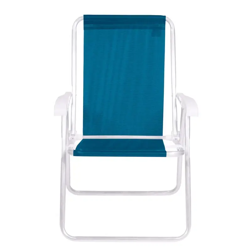 Silla Alta Confort Plegable de Aluminio Mor 2182 Azul Marino