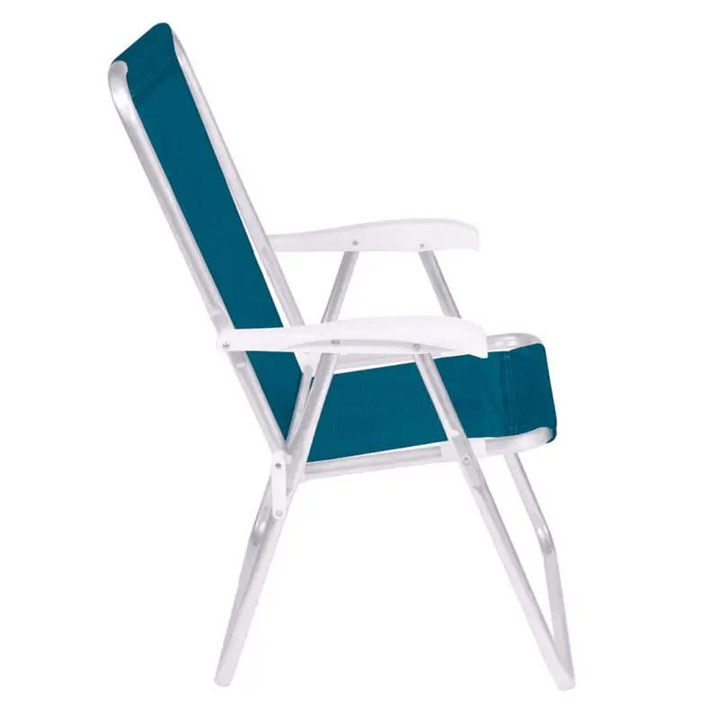 Silla Alta Confort Plegable de Aluminio Mor 2182 Azul Marino