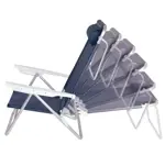 Reposera de Aluminio Plegable 6 Posiciones Mor Summer 120Kg