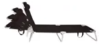 Kit x2 Reposera Camastro Aluminio Plegable 4 Pos. 100 Kg Mor