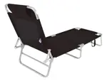 Kit x2 Reposera Camastro Aluminio Plegable 4 Pos. 100 Kg Mor