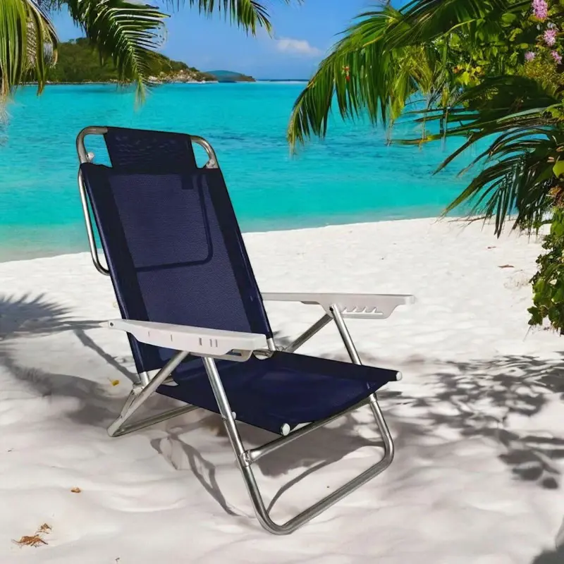 Silla Playa Reposera Aluminio 6 Posiciones Mor Summer