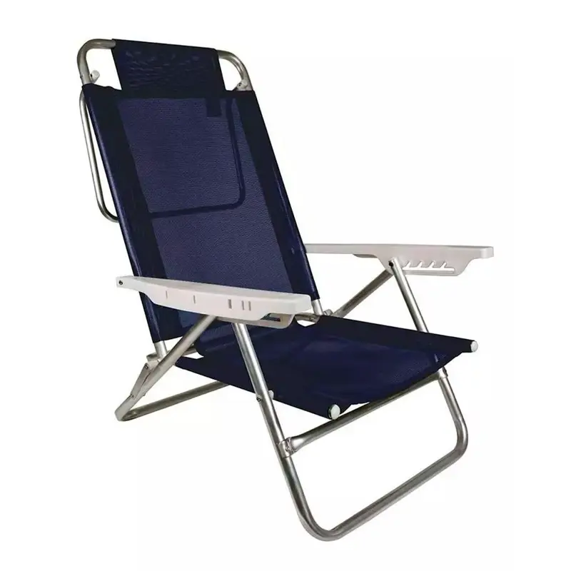 Kit X4 Sillas Reposeras de Aluminio 6 Posiciones Mor Summer