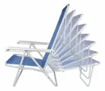 Reposera Sillon Acero Sannet Playa Camping 8 Posiciones Mor