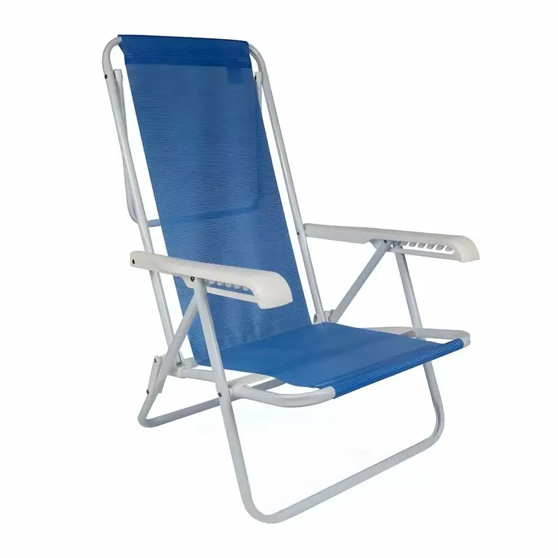 Reposera Sillon Acero Sannet Playa Camping 8 Posiciones Mor