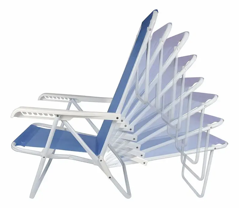 Reposera Sillon Acero Sannet Playa Camping 8 Posiciones Mor
