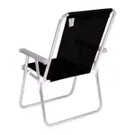 Silla Confort Mor Sannet Aluminio Color Negro Soporta 120 Kg