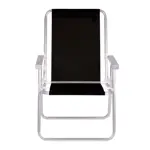 Silla Confort Mor Sannet Aluminio Color Negro Soporta 120 Kg