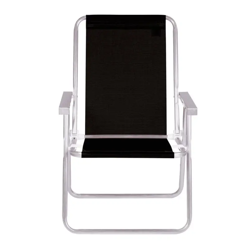Silla Confort Mor Sannet Aluminio Color Negro Soporta 120 Kg