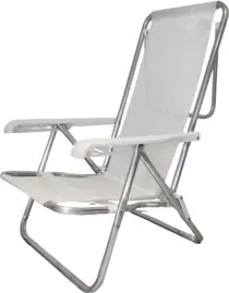 Reposera Lh206 8Pos Caño Al  Tela B...