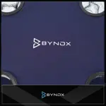 Mesa plegable de camping playa Bynox con posa vasos azul FI-MSPLBA-AZ