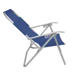 Reposera Plegable de Playa Aluminio 5 Posiciones Azul