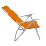 Reposera Plegable 5 Posiciones Naranja X2