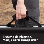 Reposera Plegable Reforzada Waggs 8 Posiciones Cama Exterior Negro