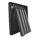 Mesa Plastica Cuadrada Simil Rattan 80x80x76cm Negra