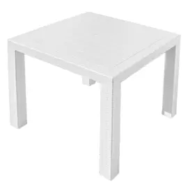 Mesa Plastica Cuadrada Simil Rattan...