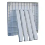 Mesa Plástica Nook Exterior Ratona Simil Rattan 80x80x46cm - Blanco