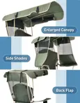 Silla Camping Docusvect con Sombrilla Adulto Verde Oliva