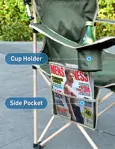 Silla Camping Docusvect con Sombrilla Adulto Verde Oliva