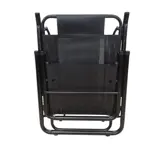 reposera plegable descansar 5 posiciones aluminio negra resistente 80052