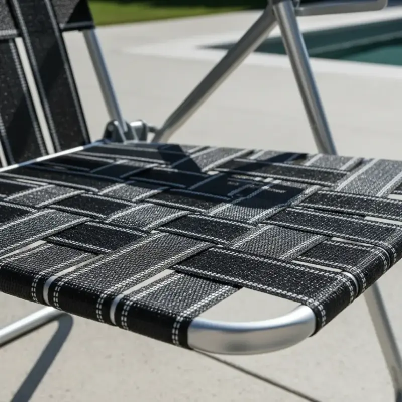 reposera silla aluminio descansar 80001 5 posicion plegable negro/blanco