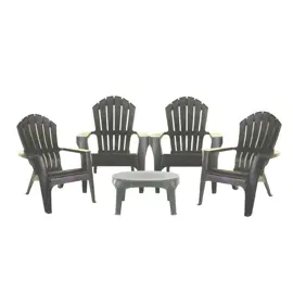 Set De 4 Sillones Miami Grafito + M...