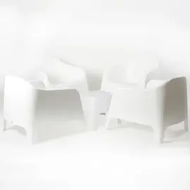 Set De 4 Sillones Skarpo + Mesa/Ban...