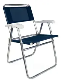 Reposera De Playa Plegable  Master 002102 Azul Alumi...