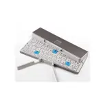 Teclado Bluetooth Para Tablet Android Celular Plegable - BLANCO