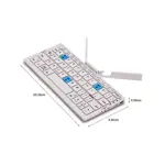 Teclado Bluetooth Para Tablet Android Celular Plegable - BLANCO