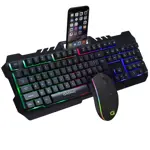 Kit Gaming Teclado + Mouse RGB USB  Retro Iluminado