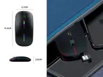 Mouse inalámbrico óptico LED recargable silencioso Bluetooth portátil USB