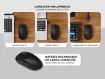 Mouse Inalámbrico Negro Keychron M2 