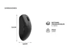 Mouse Inalámbrico Negro Keychron M2 