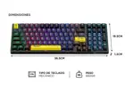 Teclado Mecanico Gamer ONIKUMA G38 98 Teclas Con Cable 