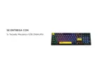 Teclado Mecanico Gamer ONIKUMA G38 98 Teclas Con Cable 