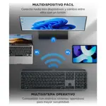 Teclado Bluetooth Logitech MX Keys S Escritura Precisa Retroiluminado Multidispositivo