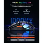 Mouse Gamer Inalámbrico Onikuma DM02 12800 DPI Luces RGB Ergonómico