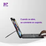 FUNDA + TECLADO 37BYTES IPAD AIR M4 11" RETROILUMINADO