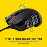 Ratón para juegos Corsair Scimitar RGB Elite