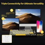 Teclado mecánico EPOMAKER Ajazz AK820 Pro 75% w/ TFT Disp