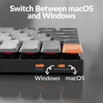 Teclado Keychron K3 versión 3 QMK de perfil bajo inalámbrico rojo