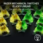 Teclado Gamer Razer BlackWidow V4 con Switch Verde Mecánico RGB