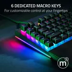 Teclado Gamer Razer BlackWidow V4 con Switch Verde Mecánico RGB