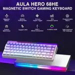 Teclado Gaming AULA HERO 68 HE 60% cableado con retroiluminación RGB