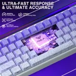 Teclado Gaming AULA HERO 68 HE 60% cableado con retroiluminación RGB