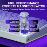 Teclado Gaming AULA HERO 68 HE 60% cableado con retroiluminación RGB