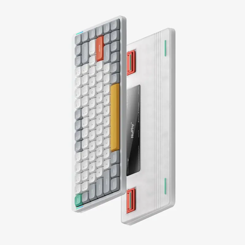 Teclado nuphy Air75 V2 inalámbrico RGB hot swap blanco